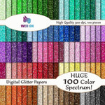 New! Designs Digital Colors Glitter Papers and BrushStrokes 01