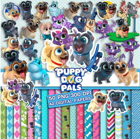 New! Designs ScrapBook Pug Dog Pals 01