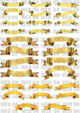 New! Designs Gold Ribbons 01