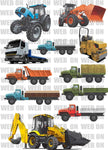 New! Designs Big trucks and Tractor collection 03