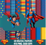 New! Designs: Scrapbook Superman 01