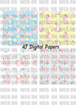 New! Designs Premium unicorn digital papers 01