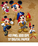 New! Designs Scrapbook Mickey Pirate 01