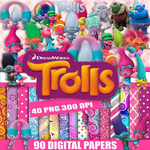 New! Designs Scrapbook Trolls 01