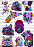 New! Designs: Animals in Abstract 02