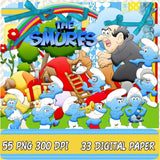 New! Designs: Scrapbook The Smurfs 01