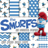 New! Designs: Scrapbook The Smurfs 01