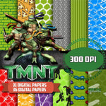 New! Designs ScrapBook Ninja Turtles 01