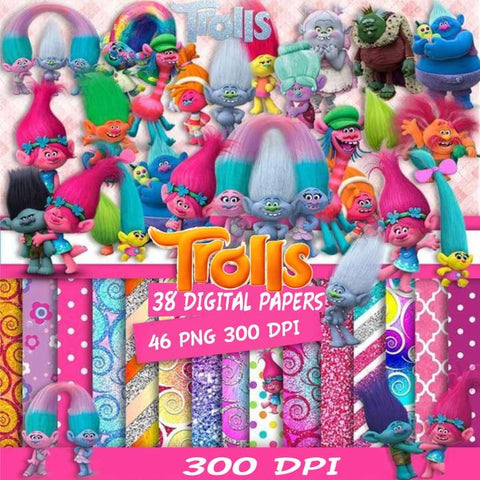 New! Designs Scrapbook Trolls 02