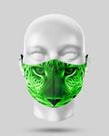 New! Designs Face Shields animals neon 65