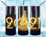 New ! Designs 20 oz Skinny tumblers Merry Christmas 05