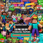 New! Designs Scrapbook MINECRAFT 01