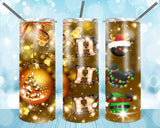 New! Designs 20 oz Skinny Merry Christmas 11