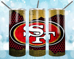 New! Designs 20 oz Skinny Tumblers Football Usa 17