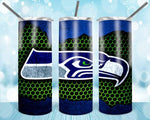 New! Designs 20 oz Skinny Tumblers Football Usa 17