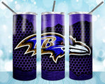 New! Designs 20 oz Skinny Tumblers Football Usa 17