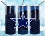 New! Designs 20 oz Skinny Tumblers Football Usa 17