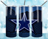 New! Designs 20 oz Skinny Tumblers Football Usa 17