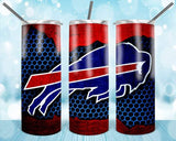 New! Designs 20 oz Skinny Tumblers Football Usa 17