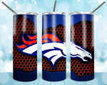 New! Designs 20 oz Skinny Tumblers Football Usa 17