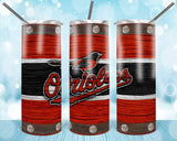 New! Designs 20 oz Skinny Tumblers Baseball 18