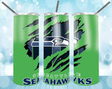 New! Designs 20 Oz Tumblers Football 23