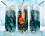 New! Designs 2O Oz Tumblers hurricanes college 85