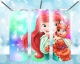 New! Designs 2O Oz Tumblers Princesses and pets 86