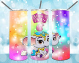 New! Designs 2O Oz Tumblers Princesses and pets 86