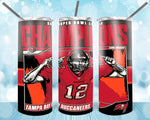 New! Designs 2O Oz Tumblers Bucs Champions 91