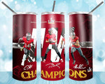 New! Designs 2O Oz Tumblers Bucs Champions 91