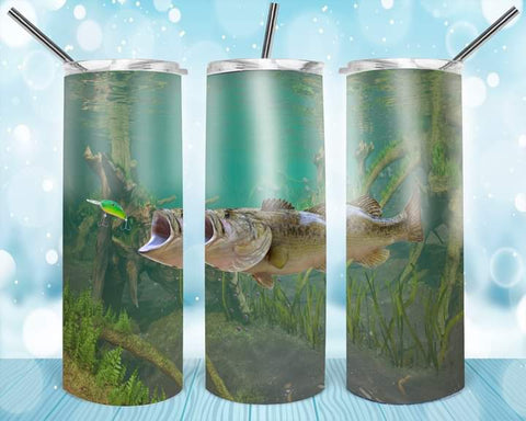 New! Designs 20 Oz Tumblers 3D Fishing 129