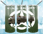 New! Designs 20 Oz Tumblers Us Army and Us Air Force 131