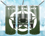 New! Designs 20 Oz Tumblers Us Army and Us Air Force 131