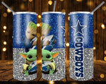 New! Designs 20 Oz Tumblers Baby yoda and Groot american football 162
(Part 01)