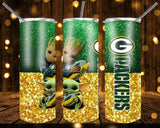 New! Designs 20 Oz Tumblers Baby yoda and Groot american football 162
(Part 01)