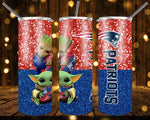 New! Designs 20 Oz Tumblers Baby yoda and Groot american football 162
(Part 01)