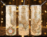 New! Designs 20 Oz Tumblers Old Maps 194