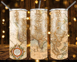 New! Designs 20 Oz Tumblers Old Maps 194