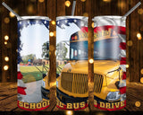 New! Designs 20 Oz Tumblers School Bus Drive 197