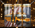 New! Designs 20 Oz Tumblers School Bus Drive 197