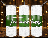 New! Designs 20 Oz Tumblers Teacher 222