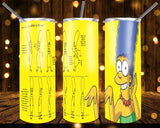 New! Designs 20 Oz Tumblers The Simpsons 266