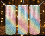 New! Designs 20 Oz Tumblers Rainbow Glitter 287