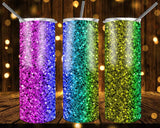 New! Designs 20 Oz Tumblers Rainbow Glitter 287