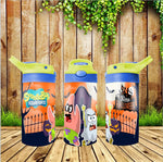 New! Designs 12 Oz Tumbler Flip Top Kids Spongebob 007