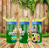 New! Designs 12 Oz Tumbler Flip Top Kids Spongebob 007