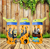 New! Designs 12 Oz Tumbler Flip Top Kids Spongebob 007