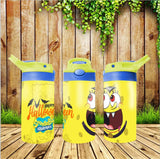 New! Designs 12 Oz Tumbler Flip Top Kids Spongebob 007