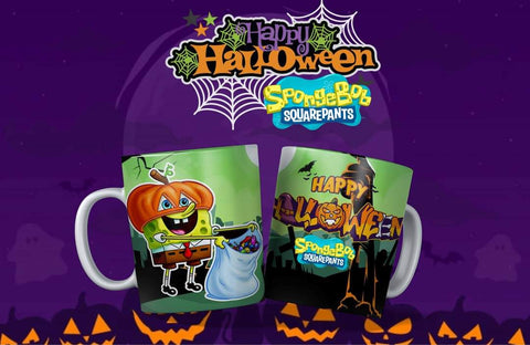 New! Designs Mugs Spongebob Halloween 0030